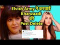 Bigg boss 17  jio ne kyon ki khanzaadi ki post delete elvish army ka kya hai role