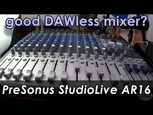 Presonus StudioLive AR16 DAWless Setup - YouTube
