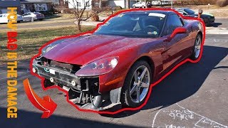 Chevrolet Corvette C6 REBUILD - Evaluating DAMAGES