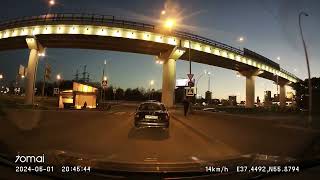 Driving in Moscow agglomeration: Химки - Текстильщики 01/05/2024 (timelapse 4x)