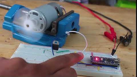 Arduino + TIP122 DC motor control | 755 DC motor