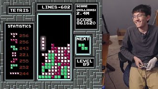 NES Tetris - 2,654,480 (Level 19 Score World Record)