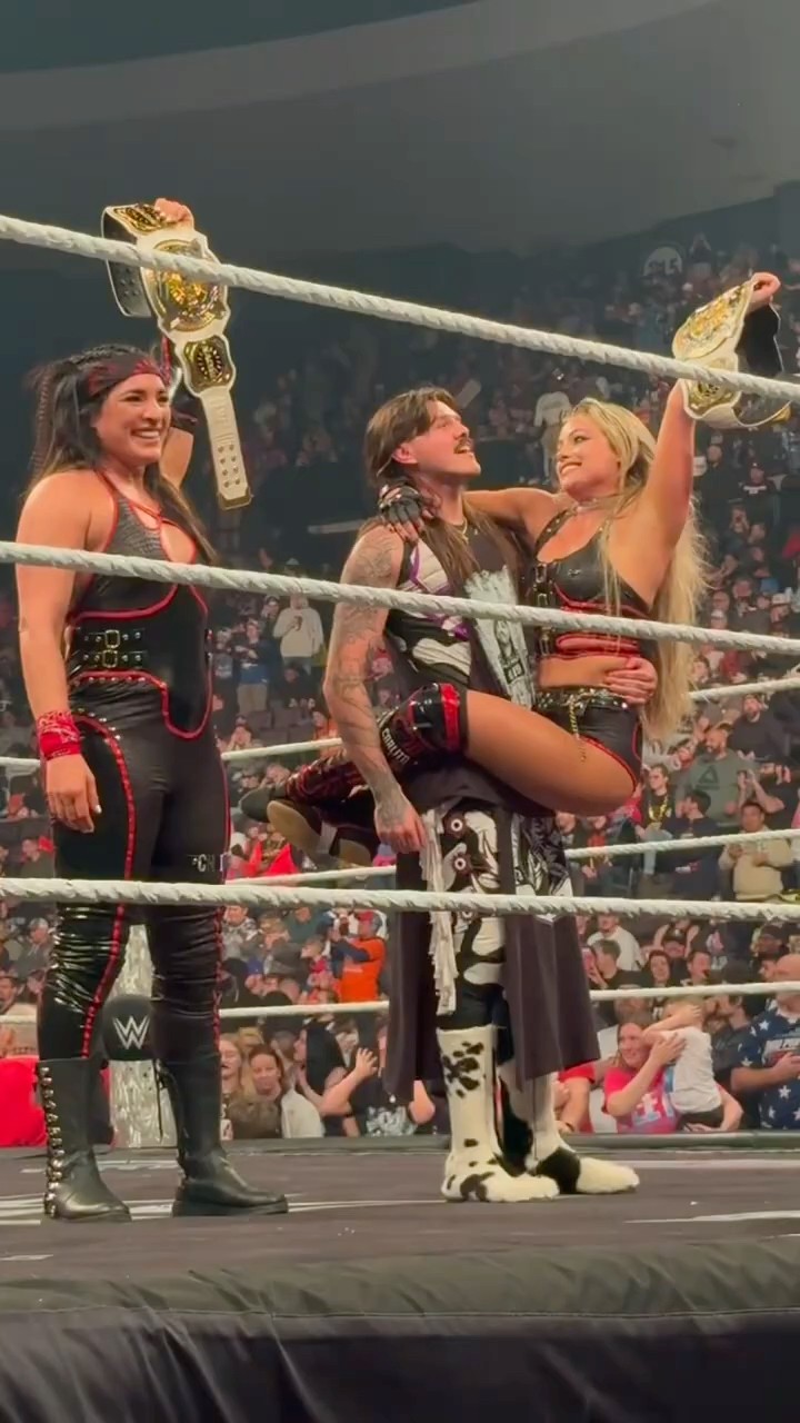 Congratulations Liv Morgan and Raquel Rodriguez (and Dom I guess)! ??