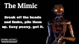 FNAF: TALES FROM THE PIZZAPLEX-  Mimic voice