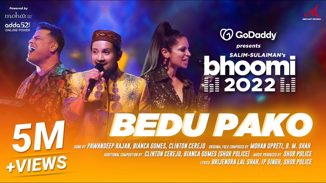 Bedu Pako | Bhoomi 2022 | Clinton Cerejo, Pawandeep R, Bianca G | Salim Sulaiman | GoDaddy India
