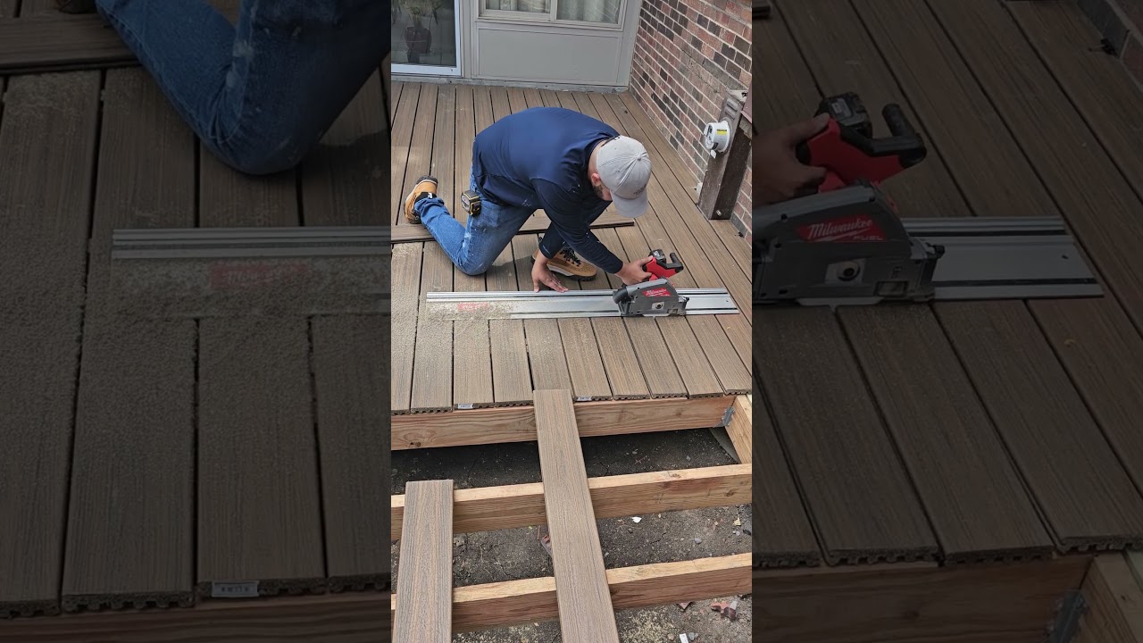 Milwaukee track saw deck composite