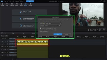 AI Speech To Text using PowerDirector | Windows