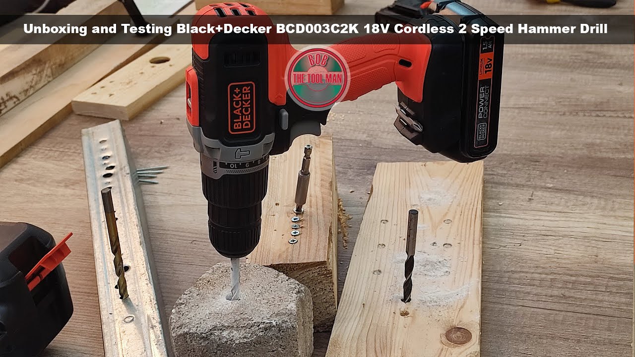 Black and Decker 18V Cordless Power Drill Unbox Review 