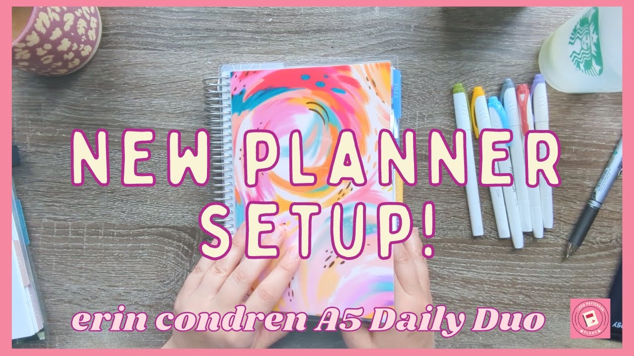NEW planner move-in and setup // Erin Condren A5 daily duo - YouTube