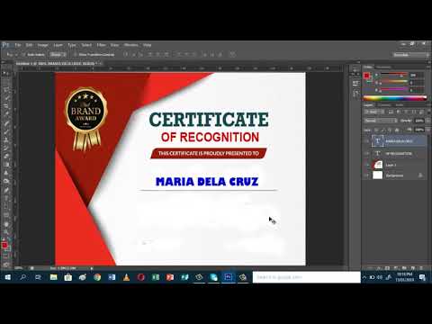 How to make elegant certificate using Photoshop CS6