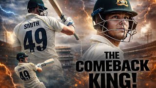 Steve Smith – The Comeback King of Cricket