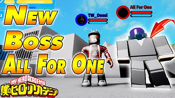 New All For One Boss & Villian Base | Boku No Roblox Remastered