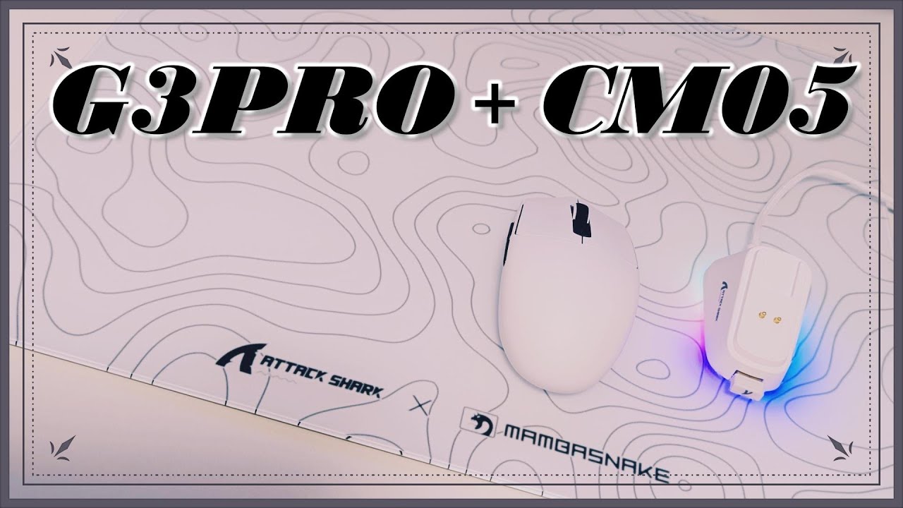 MAMBASNAKE] Great Value! New Gaming Mouse G3PRO + Glass Mouse Pad