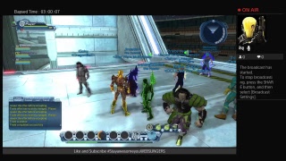 DCUO:Trying to sell the shimmer material for4millplusSM GA W/THE WEBSLINGER101HD TV/ROAD TO 620 SUBS