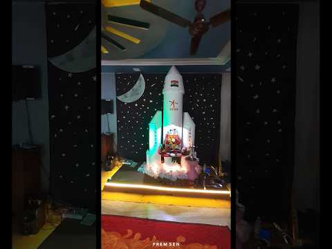 Ganpati decoration ideas for home 2023 part-1 🙏🏻❤️ | ganpati decoration ideas | #shorts