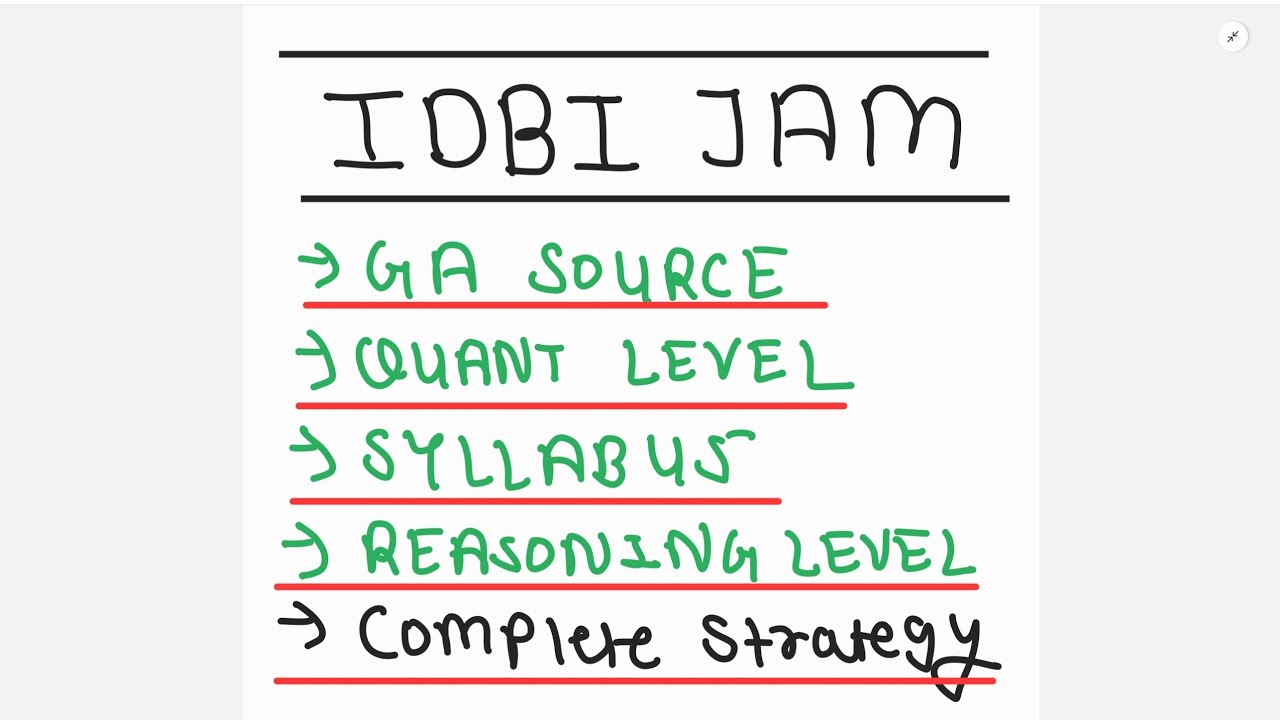 How to Prepare for IDBI JAM 2025-26 || 8 June exam date || complete strategy || exam level || Cutoff