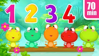 Comptines Pour Enfants 5 Petites Grenouilles Apprendre À Compter Titounis