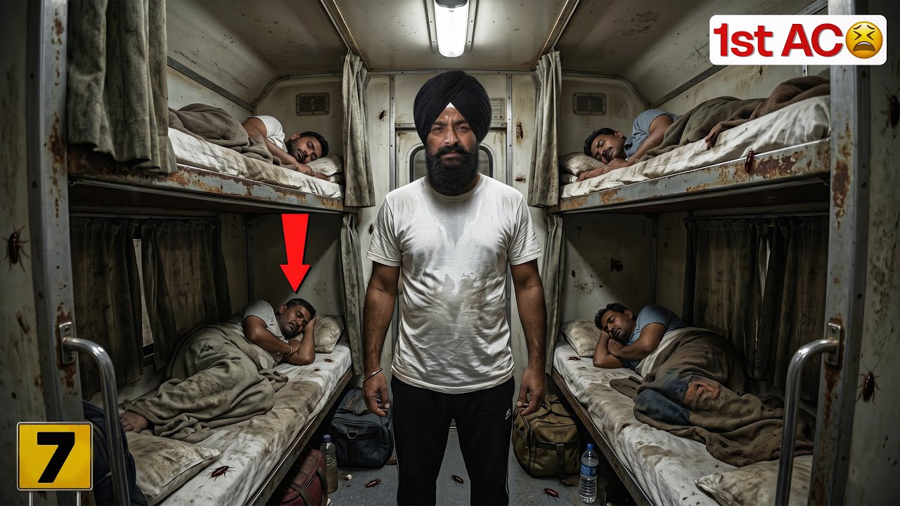 ⁣ਭਾਰਤੀ ਰੇਲ! ਫਸਟ ਕਲਾਸ ਡੱਬੇ ਦਾ ਸਫ਼ਰ Travellng in 1st AC Cabin