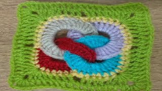 Elegante punto a crochet para mantas, tapetes, colchas, mantas  