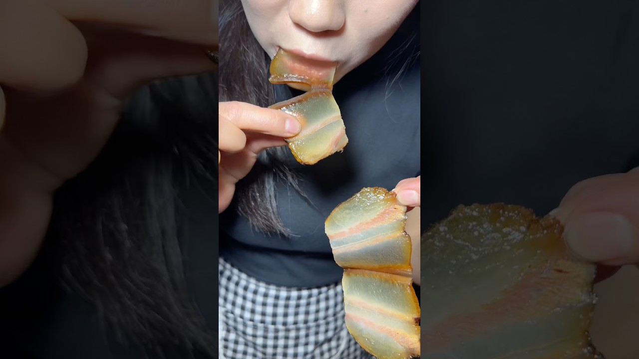 😋 Mouthwatering Smoked Bacon Slicing&Eating Show 🥓🔥 #food #usa #shorts