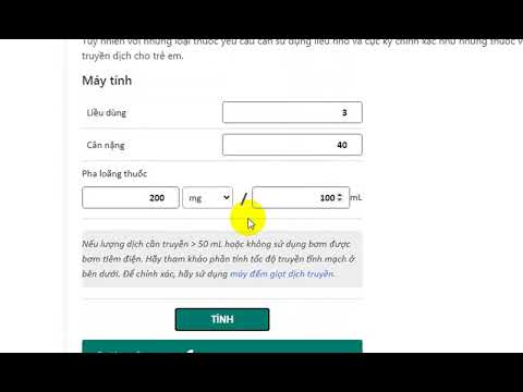Video Hướng dẫn sử dụng App tính liều thuốc vận mạch - youtube