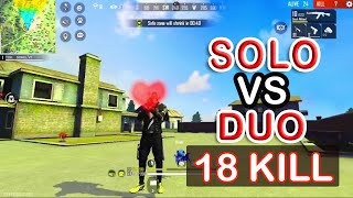 SOLO VS DUO 18 KILL FULL GAMEPLAY FOR BD 71 KING