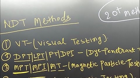 NDT Training Today Topic DPT Live Class | Er Babar Shaikh