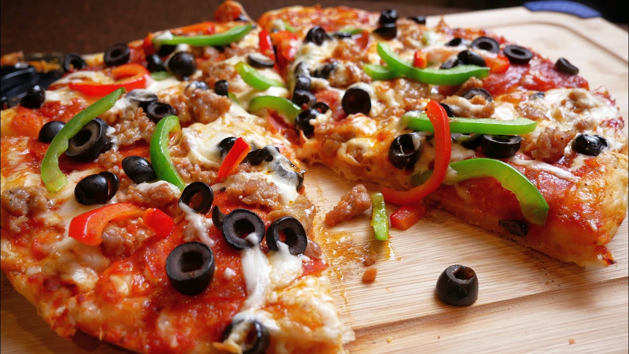 Как приготовить великолепную пиццу с нуля | Рецепт домашнего теста для пиццы | Простой рецепт!