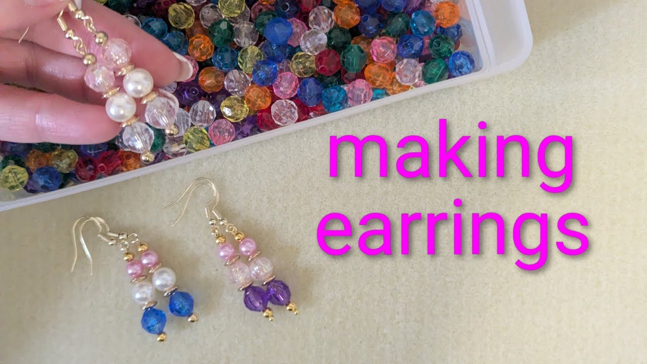Making Earrings 🟣 Can These Inexpensive Beads Look Good? 