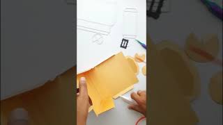 3D Suitcase Paper Gift box using Crealies Create a Box  dies