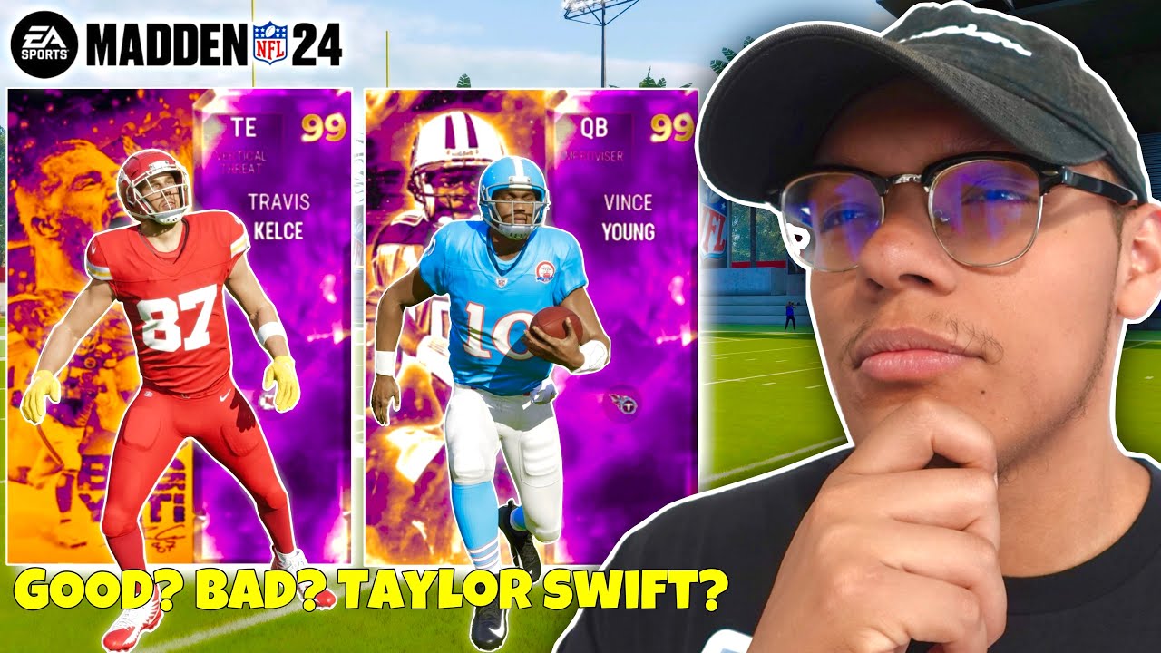How Good Are Golden Ticket Travis Kelce and Vince Young? - Madden NFL 24