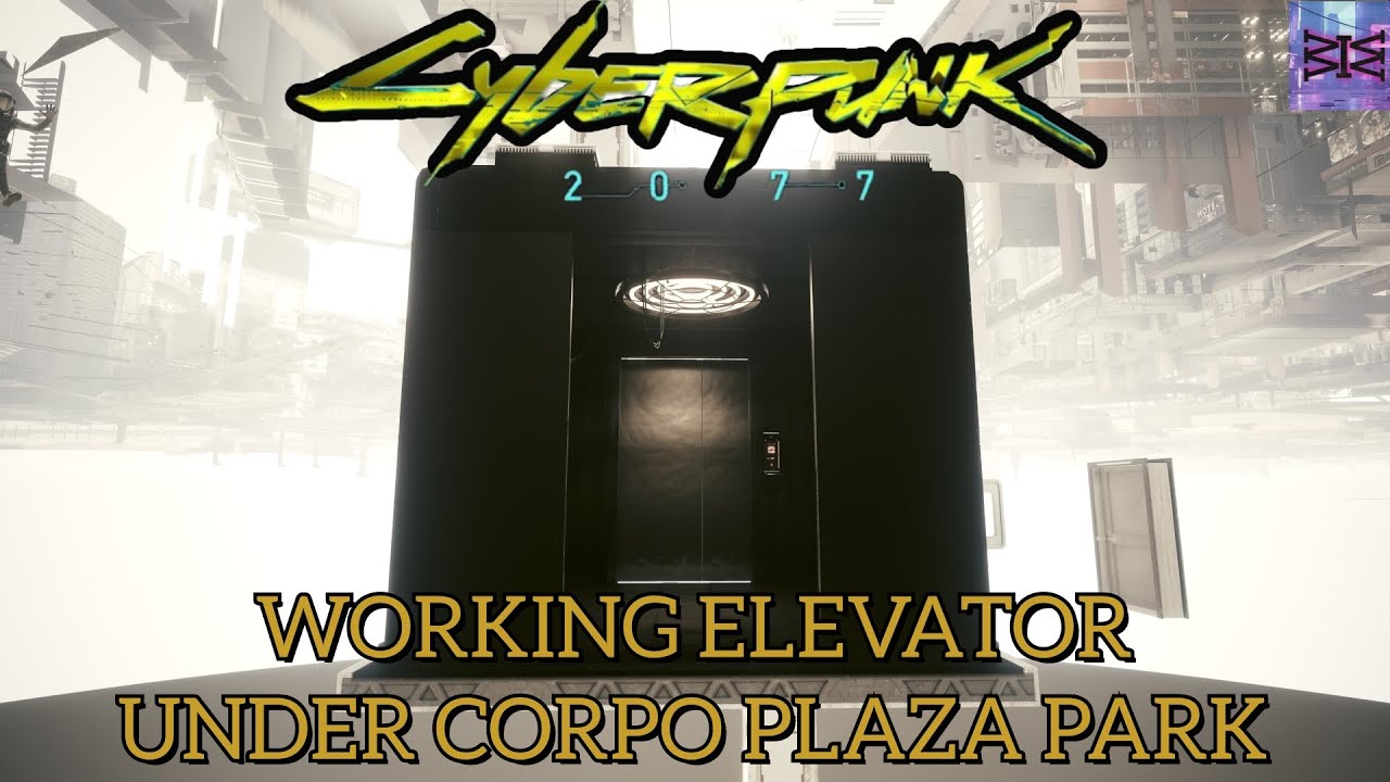 Finding A Working Elevator Under The Park By Corpo Plaza - Cyberpunk 2077 - Out Of Bounds