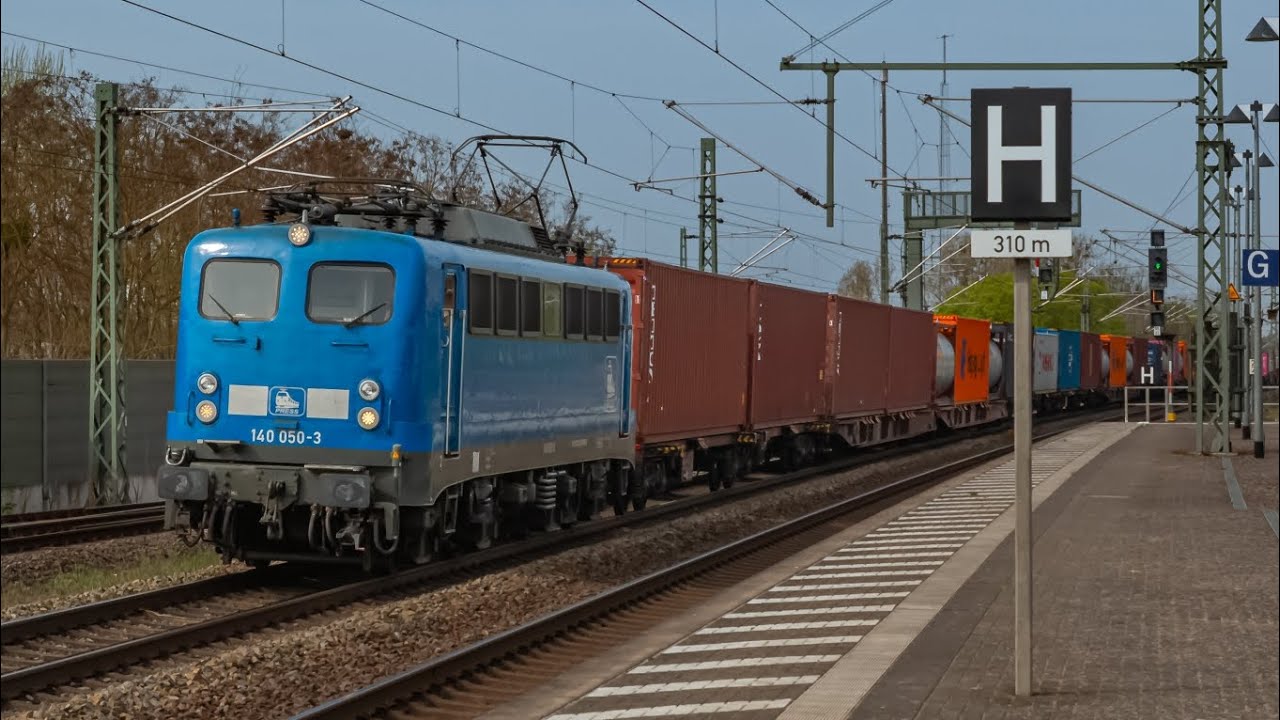 Bunter Zugverkehr in Wittenberge u.a BR 143, 151, 155, 140, 159, 218, 232 uvm.