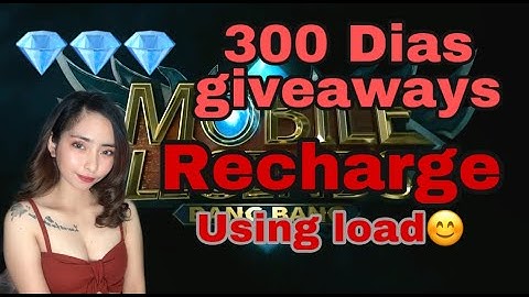 How to buy recharge Diamonds in Mobile Legend using Globe & Smart | 300 Diamonds Giveaway 😊