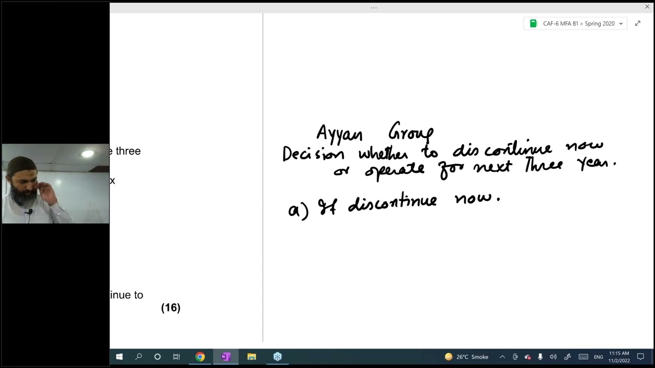 CAF 06 MFA Lecture 25 Sir Jawad Online Free ||| Skan College ||| CA Pakistan Platform