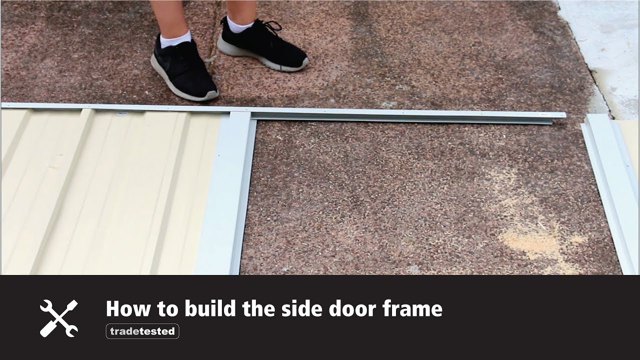 Shed Assembly Tips - How to build the side door frame - YouTube