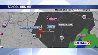 West Clermont school bus accident sends a few students to the hospital
