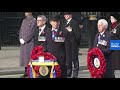 Remembrance Sunday commemoration from the Cenotaph in London | LIVE