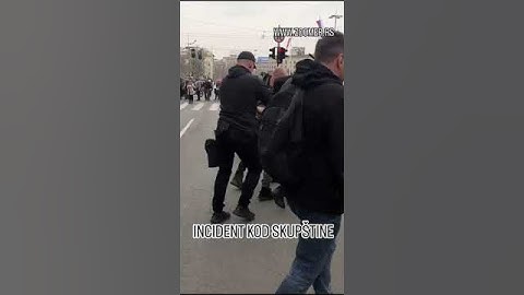 INCIDENT ISPRED NARODNE SKUPŠTINE//15.03.2025.