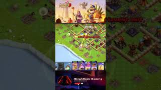 Coc queen charge | Valkyrie attack th16 💯✅ #coc #supercell #gaming #new