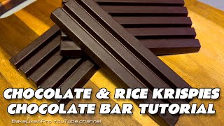 Chocolate And Rice Krispies Chocolate Bar Tutorial