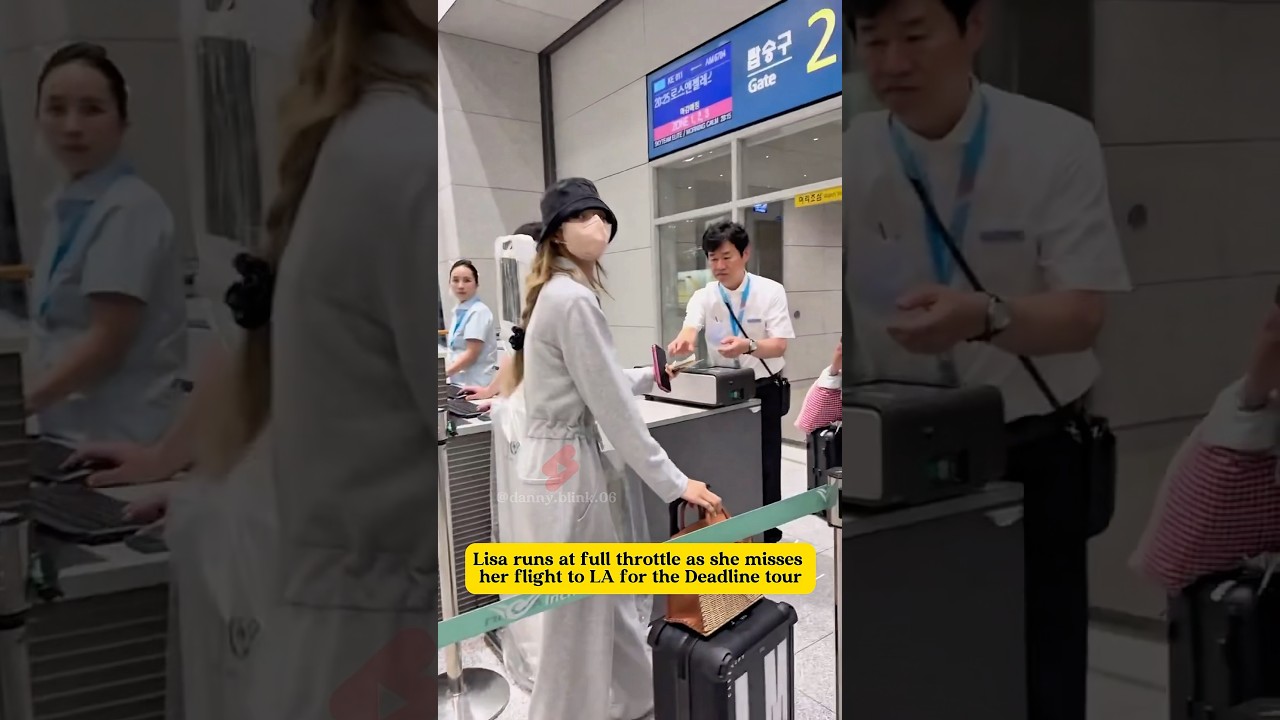 Lisa runs at full throttle as she misses her flight to LA for the Deadline tour 