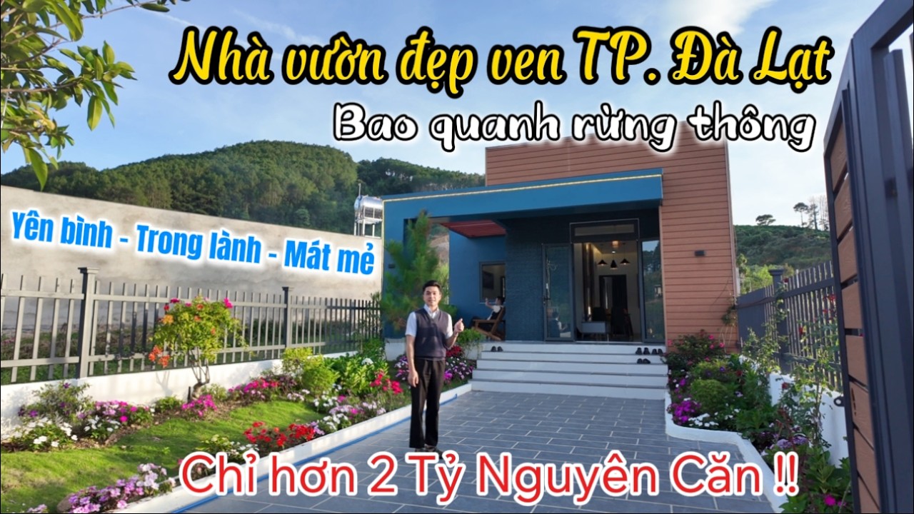 Chính chủ CẦN BÁN Nhà Vườn đẹp ven Đà lạt rộng 250m2 cách Đà lạt 10km giá chỉ hơn 2 Tỷ Sổ hồng riêng