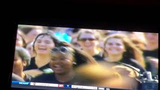 2017 Sarah during Anchor Dash at Vanderbilt 9/10/17 on SEC Network-See if you can spot her