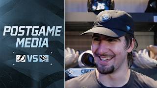 Dmitri Simashev, Anders Lee, and André Tourigny | 10.24 Postgame Media