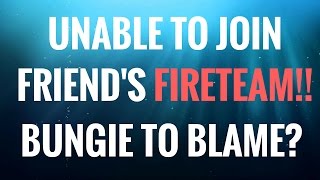 UNABLE TO JOIN THE TARGET PLAYER? LOCAL NETWORKS OR BUNGIE? Destiny Rise of Iron