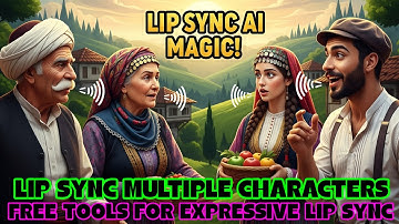 how create free lip sync  multiple characters