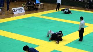 20150222全日本マスターズマスター4紫帯ライトフェザー級1回戦真鍋