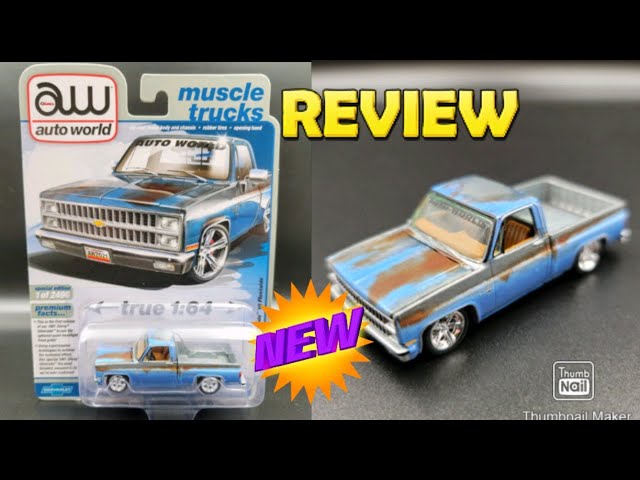 Auto World 1981 Chevy Silverado Dirty and lowered AWS Exclusive 1