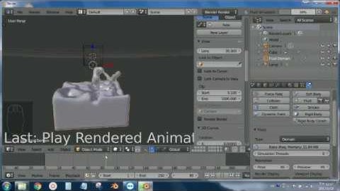 Blender Basic Fluid 01 - How to create water. 如何在 布蘭德 裡 弄濕自己 壹?